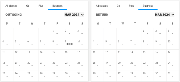 Eurobonus Kalender Suche