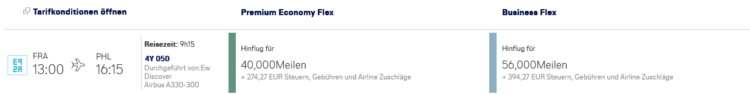 Miles And More Praemienflug Discover Airlines Frankfurt Philadelphia