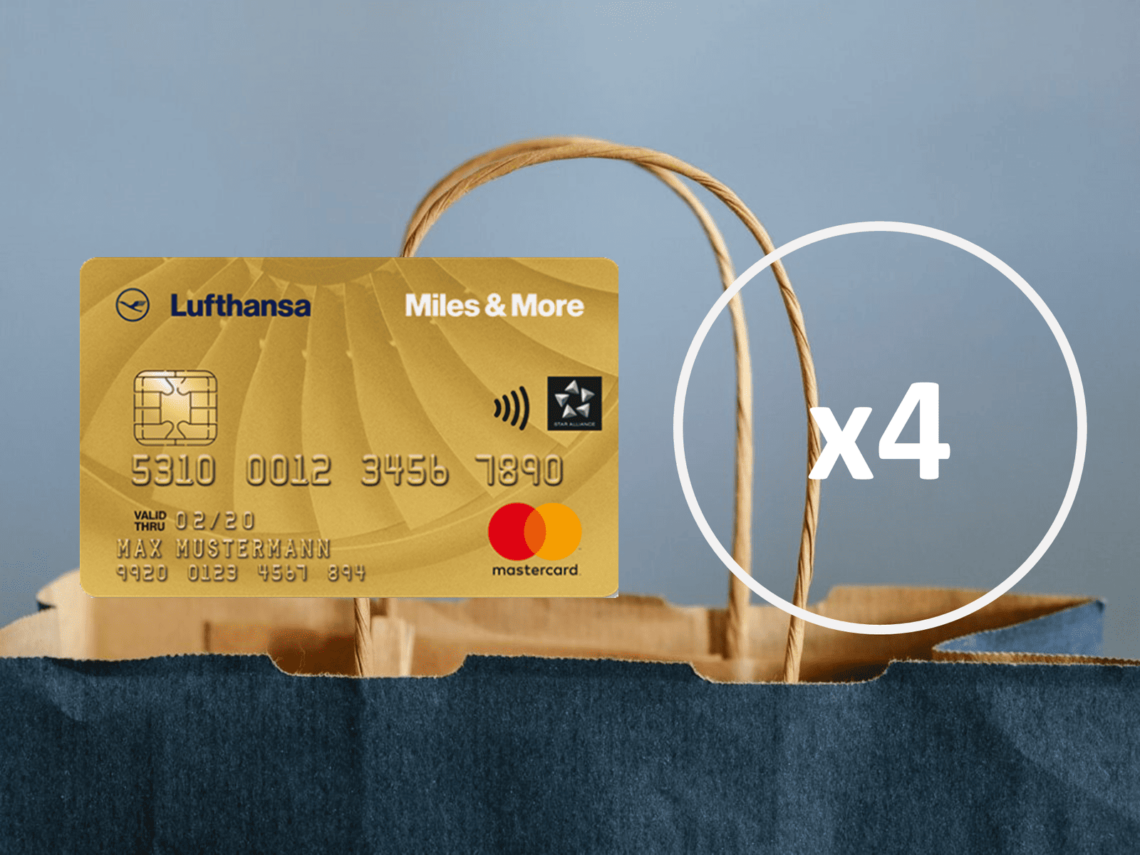 Miles And More Kreditkarte Aktion Vierfach