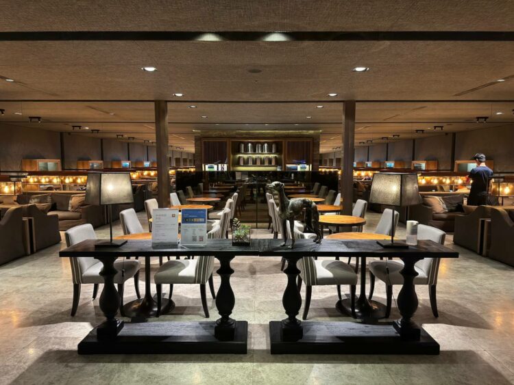 China Airlines Business Class Lounge Taipei Blick In Die Lounge