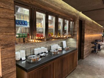 China Airlines Business Class Lounge Taipei Softdrinks