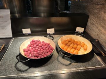China Airlines Business Class Lounge Taipei Sweet Potato