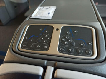 Lot Polish Airlines Business Class Boeing 787 8 Sitz Bedienelement