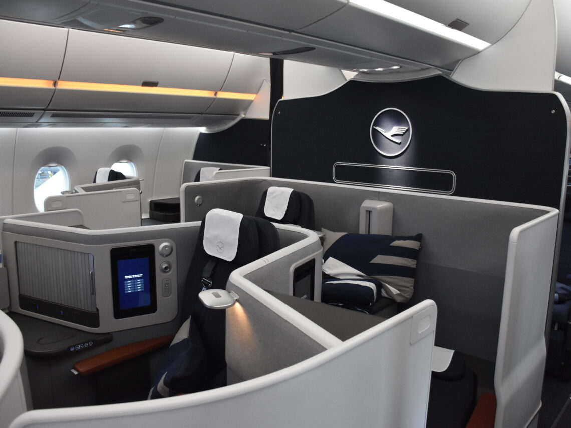 Lufthansa Airbus A350 Allegris Business Class Kabine 2