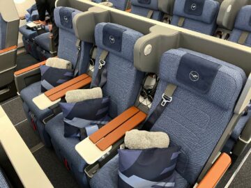Lufthansa Airbus A350 Allegris Premium Economy Sitz 5
