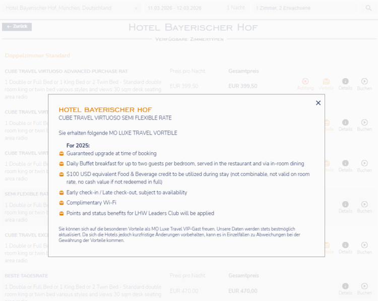 Moluxe Hotelsuche Vorteile Bayerischer Hof