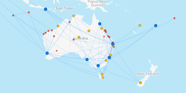 Virgin Australia Ziele Flightconnections September 2025