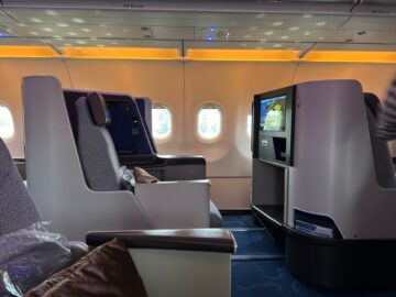 China Airlines Business Class Airbus A321neo Blick Auf Reihe2