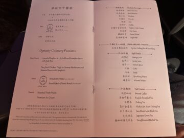 China Airlines Business Class Airbus A321neo Essen Getraenke