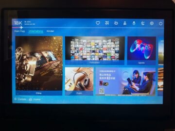 China Airlines Business Class Airbus A321neo Unterhaltung