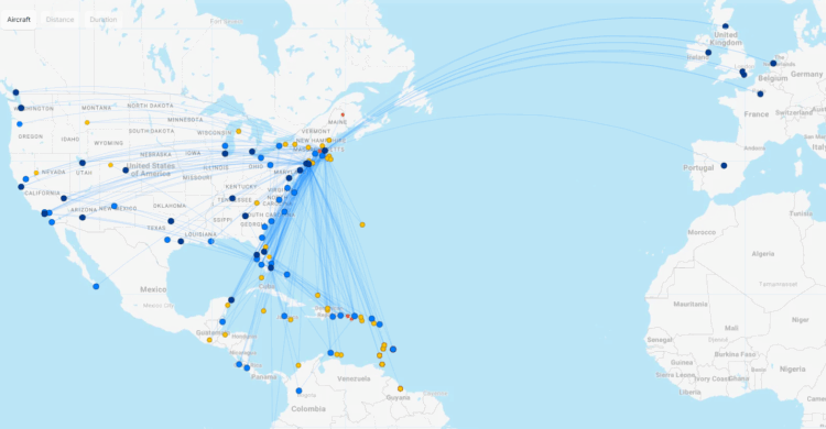 Jetblue Streckennetz November 2025 Flightconnections