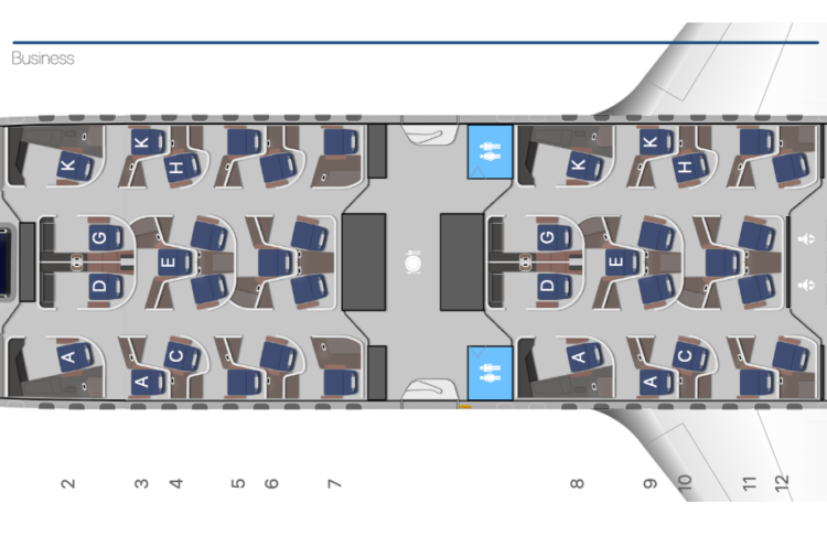 Lufthansa Airbus A530 Allegris Business Class Aerolopa Seatmap