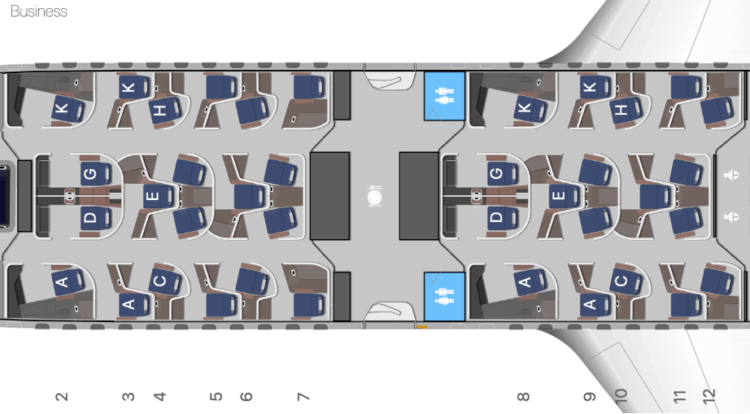 Lufthansa Airbus A530 Allegris Business Class Aerolopa Seatmap