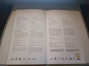 Lufthansa Allegris Business Class Airbus A350 Menuekarte 6