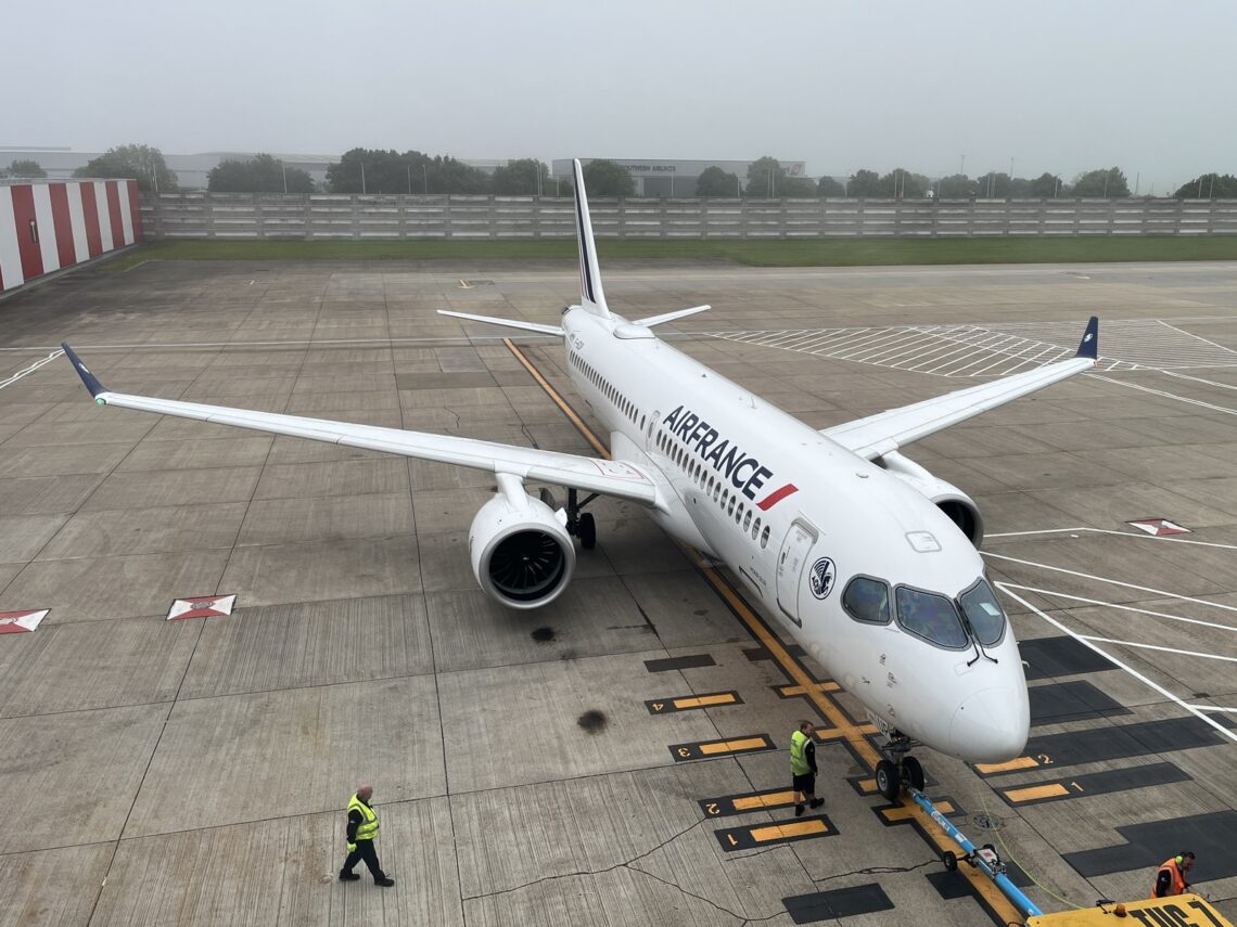 Air France Flugzeug London Heathrow Terminal 4
