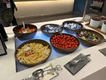 Korean Air Business Class Lounge East Seoul Incheon Nudelsalat