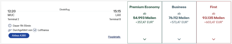 Miles And More Suche Muenchen Los Angeles