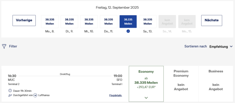 Miles And More Suche Muenchen San Francisco Ergebnisse