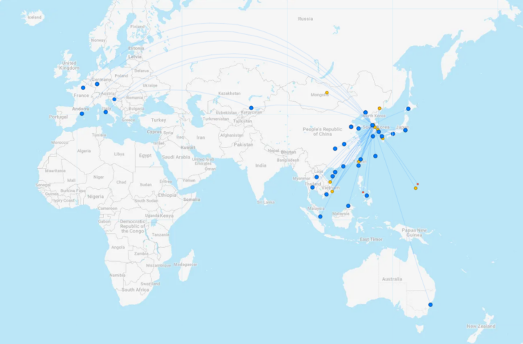Tway Streckennetz Oktober 2024 Flightconnections