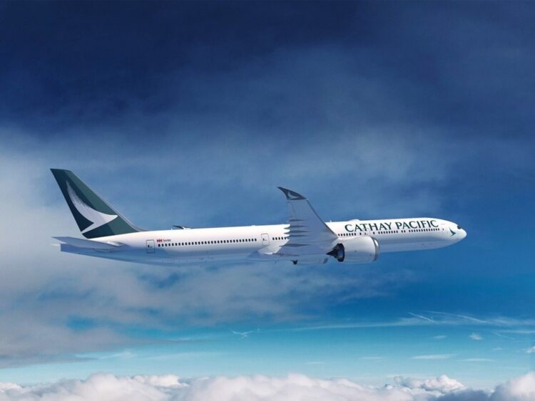 Cathay Pacific Flugzeug Boeing 777 9 Copyright