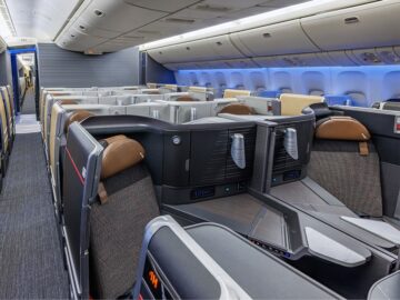 American Airline Boeing 777 300er Business Class Flagship Suite Retrofit Copyright