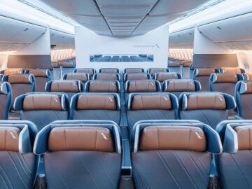 American Airline Boeing 777 300er Premium Ecoomy Class Retrofit Copyright