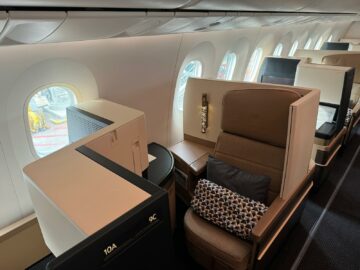 Etihad Airways Business Class Boeing 787 Blick Auf Die Sitze
