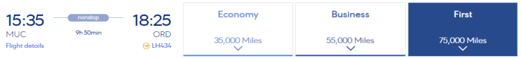 Miles Bonus Praemienflug Lufthansa Business Class Muenchen Chicago
