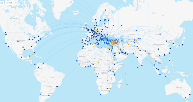 Turkish Airlines Streckennetz Flightconnections August 2026
