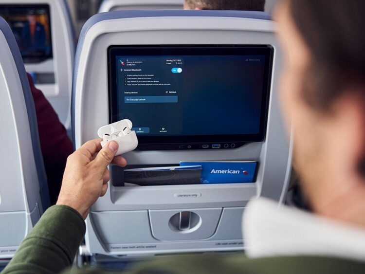 American Airlines Narrow Body Sitz Monitor Copyright