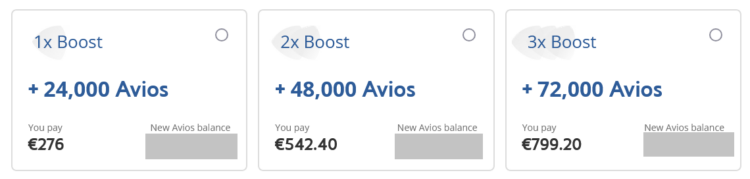 Avios Booster 24000 Avios 2