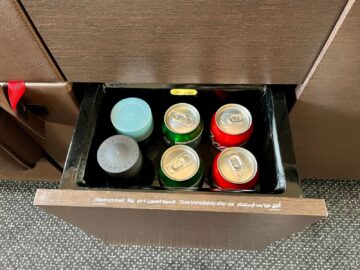 Etihad First Class Apartment A380 Minibar