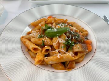 Etihad First Class Lounge Abu Dhabi Terminal A Restaurant Pasta