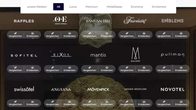 Accor Marken Vergleich Ueberblick