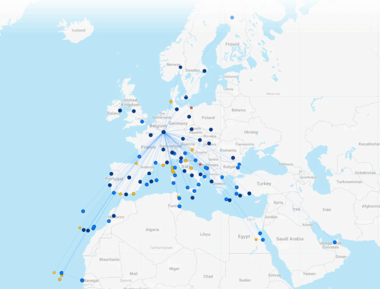 Luxair Streckennetz Juli 2025 Flightconnections