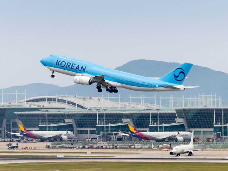 Korean Air Asiana Airlines Flugzeuge Copyright