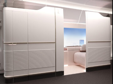 Airbus First Class Konzept Airbus 350 1000 Einzelsuite Copyright