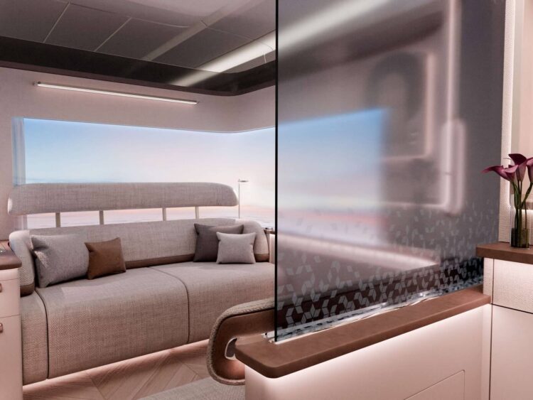 Airbus First Class Konzept Airbus 350 1000 Mastersuite Copyright