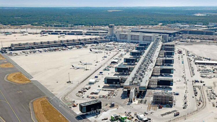 Fraport Frankfurt Flughafen Luftaufnahme Baustelle Copyright