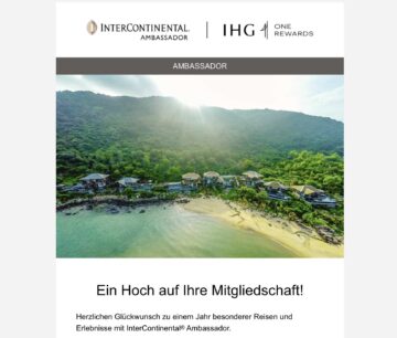 Ihg Intercontinental Ambassador Status Anmeldung