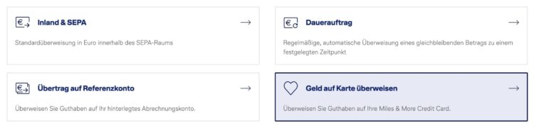 Miles And More Kreditkarte Guthaben Einzahlen