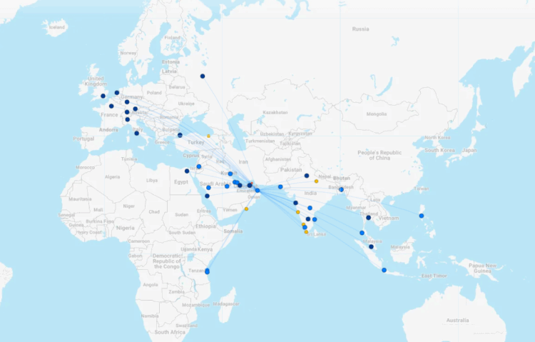 Oman Air Streckennetz November 2025 Flightconnections