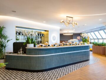 Saudia London Heathrow Terminal 4 Lounge Buffet Copyright