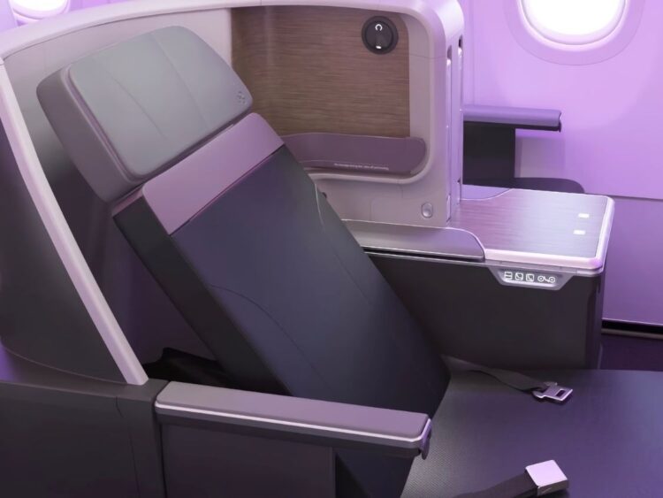 Thai Airways Airbus A321neo Business Class Thompson Vantage Sitz Copyright