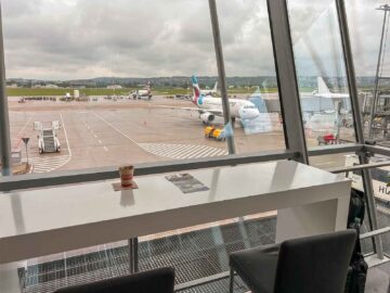 Eurowings Senator Comfort Area Stuttgart Ausblick
