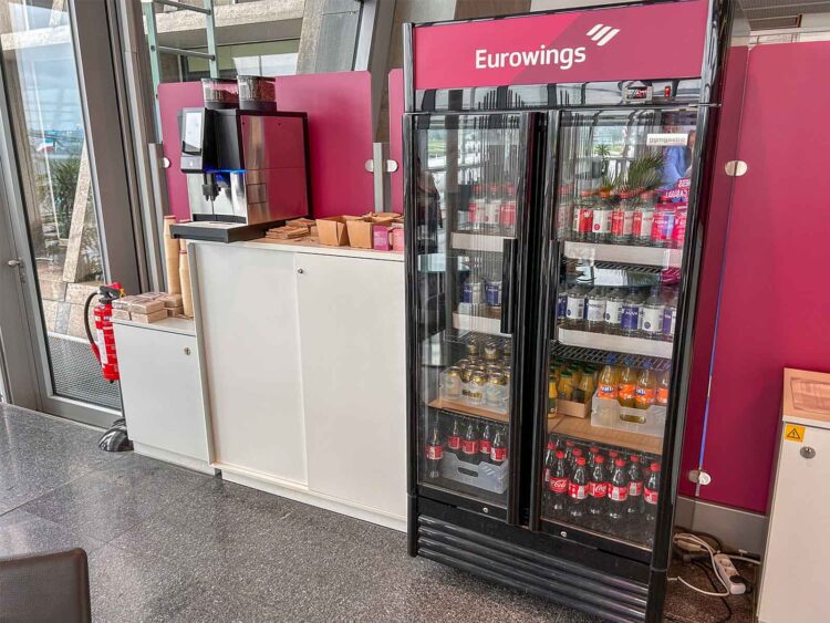 Eurowings Senator Comfort Area Stuttgart Getraenke