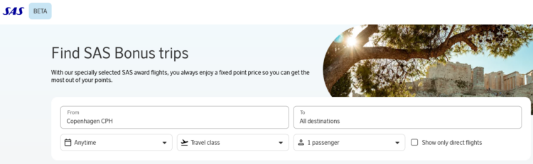 Sas Eurobonus Award Finder Beta Suchmaske