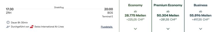 Swiss Senses Airbus A350 Zurich Boston Miles And More Meilenpreise