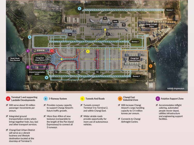 Terminal 5 Singapur Changi Lage Copyright