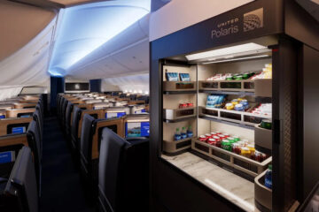 United Airlines Neue Polaris Snack Bar Copyright